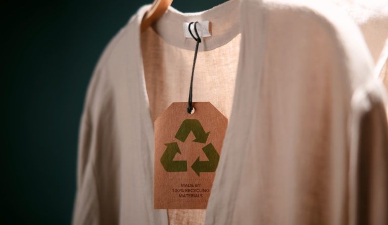 Recycling Products Concept. Organic Cotton Recycling Cloth